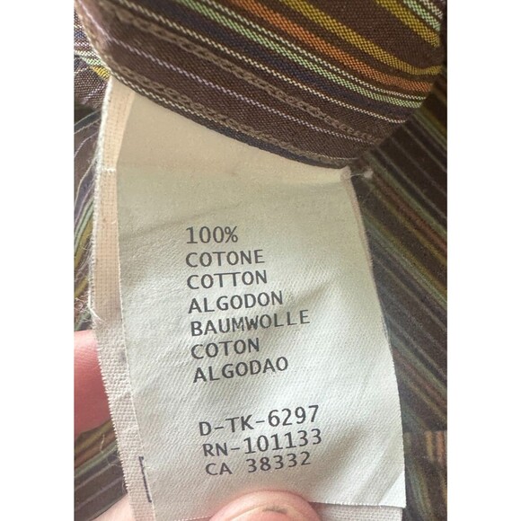 Ermenegildo Zegna Button Up Shirt Mens Large Made in Italy Smart Luxury Office - Picture 11 of 12